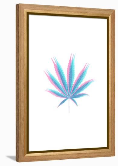 Happy Leaf-null-Framed Stretched Canvas