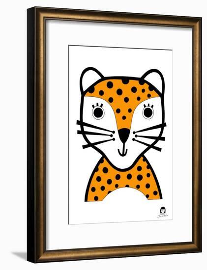 Happy Leopard, 2021-Jane Foster-Framed Art Print