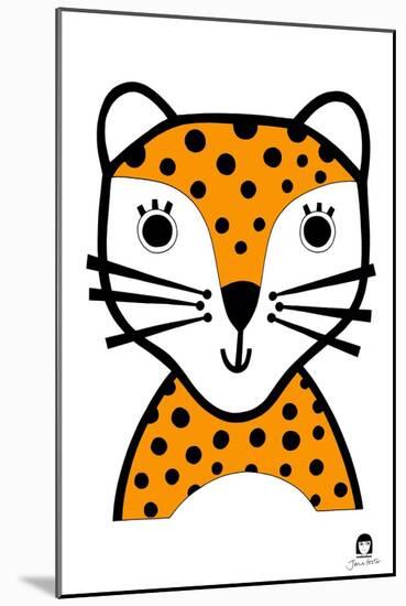 Happy Leopard, 2021-Jane Foster-Mounted Art Print