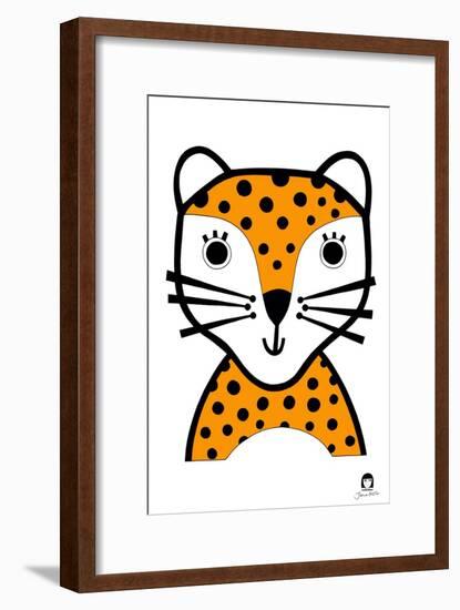 Happy Leopard, 2021-Jane Foster-Framed Art Print