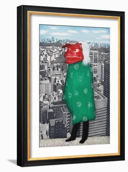 Happy lion, 2007,-Emiko Aida-Framed Giclee Print