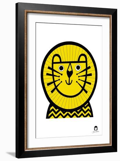 Happy Lion-Jane Foster-Framed Art Print