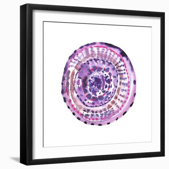 Happy Mandala 2-Lora Gold-Framed Art Print