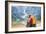 Happy Mother and Baby Making Selfie on Lake Braies in South Tyrol, Italy-Mr Alliance-Framed Photographic Print