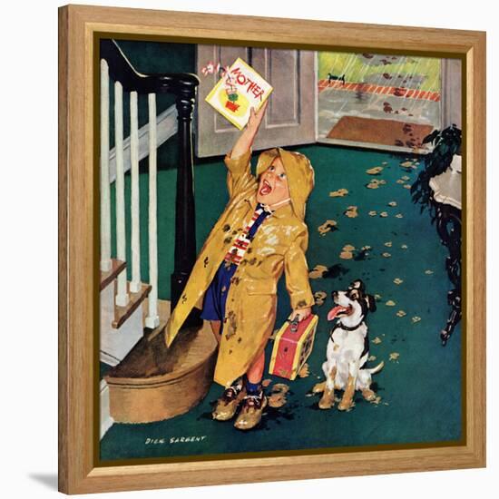 "Happy Mother's Day", May 11, 1957-Richard Sargent-Framed Premier Image Canvas