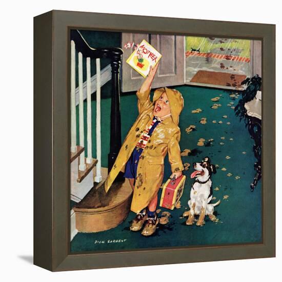 "Happy Mother's Day", May 11, 1957-Richard Sargent-Framed Premier Image Canvas