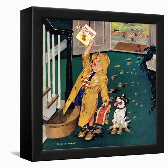 "Happy Mother's Day", May 11, 1957-Richard Sargent-Framed Premier Image Canvas