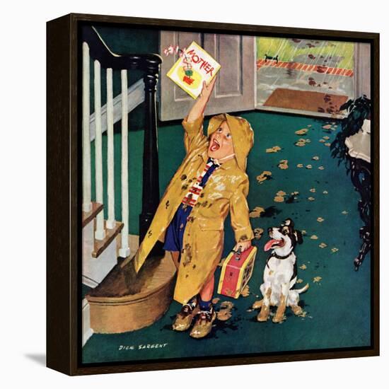 "Happy Mother's Day", May 11, 1957-Richard Sargent-Framed Premier Image Canvas