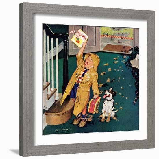 "Happy Mother's Day", May 11, 1957-Richard Sargent-Framed Giclee Print