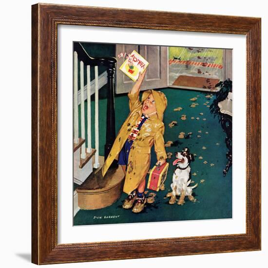"Happy Mother's Day", May 11, 1957-Richard Sargent-Framed Giclee Print