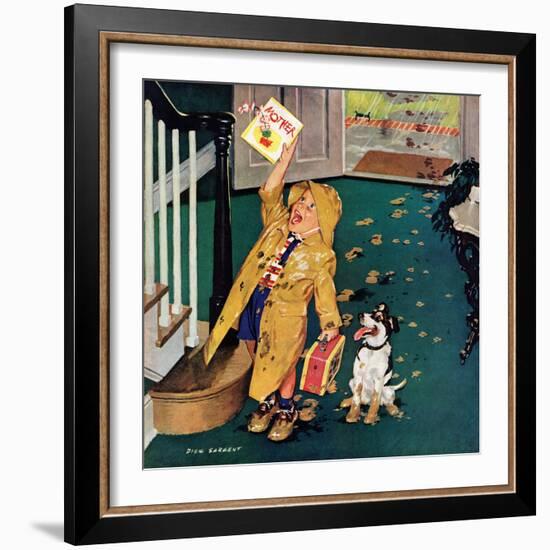 "Happy Mother's Day", May 11, 1957-Richard Sargent-Framed Giclee Print