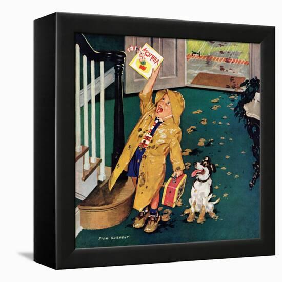 "Happy Mother's Day", May 11, 1957-Richard Sargent-Framed Premier Image Canvas