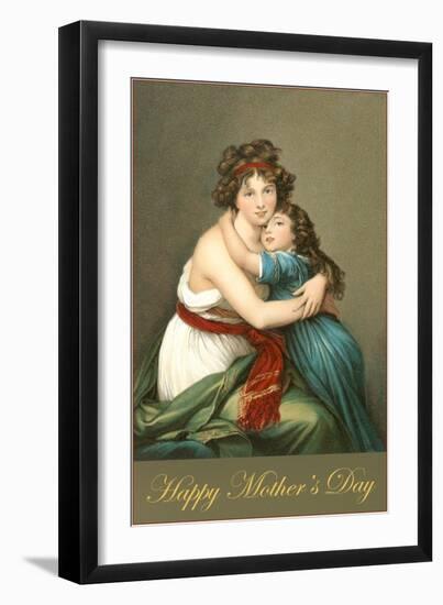 Happy Mothers Day, Grecian Mother and Child-null-Framed Art Print