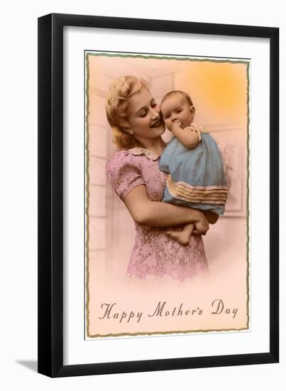 Happy Mothers Day, Mother and Child-null-Framed Art Print