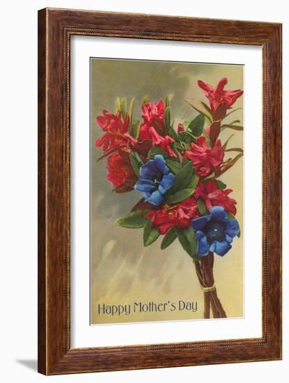 Happy Mothers Day, Rhododendrons-null-Framed Art Print