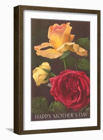 Happy Mothers Day, Roses-null-Framed Art Print