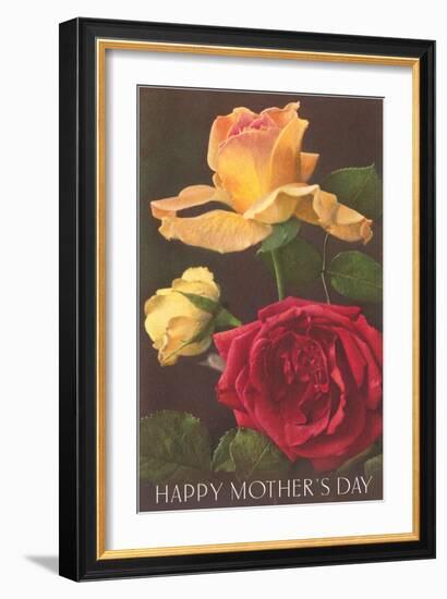Happy Mothers Day, Roses-null-Framed Art Print