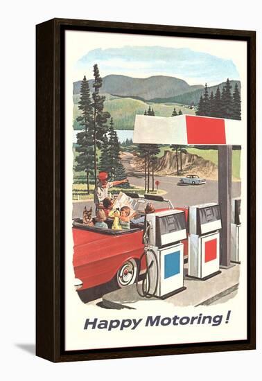 Happy Motoring-null-Framed Stretched Canvas