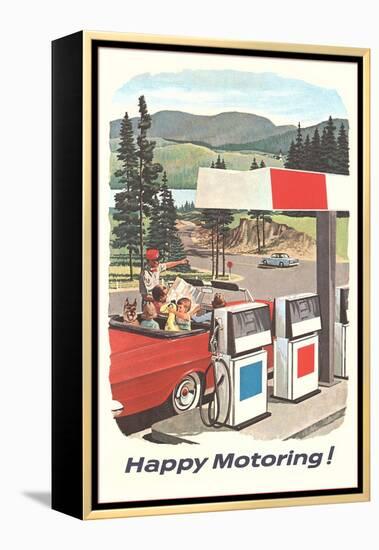 Happy Motoring-null-Framed Stretched Canvas