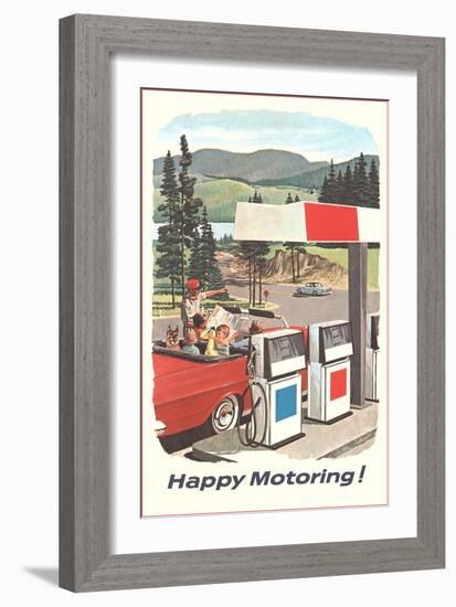 Happy Motoring-null-Framed Art Print