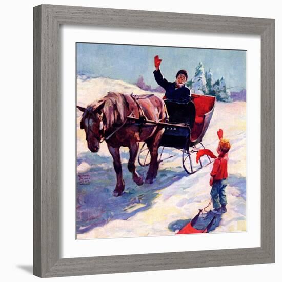 "'Happy New Year',"January 1, 1928-William Meade Prince-Framed Giclee Print