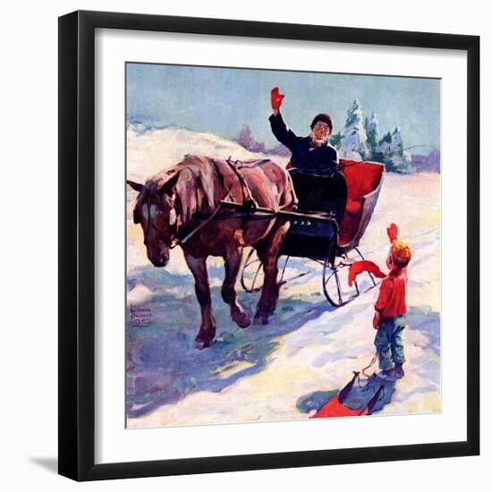 "'Happy New Year',"January 1, 1928-William Meade Prince-Framed Giclee Print