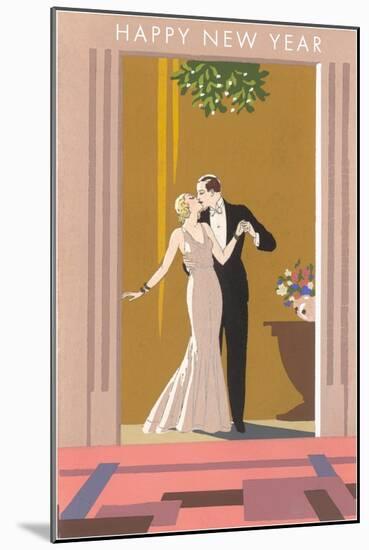 Happy New Year, Patricians Kissing-null-Mounted Art Print