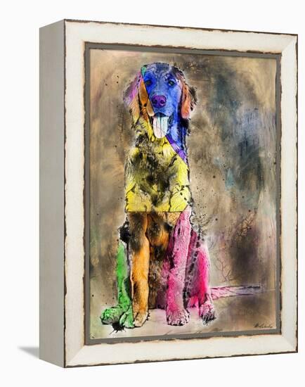 Happy No. 1-Marta Wiley-Framed Stretched Canvas