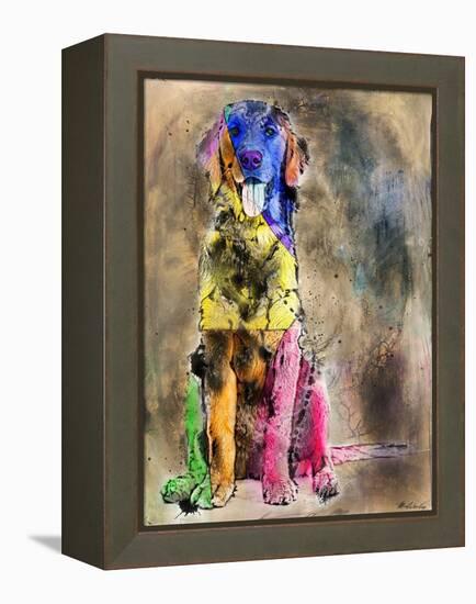 Happy No. 1-Marta Wiley-Framed Stretched Canvas