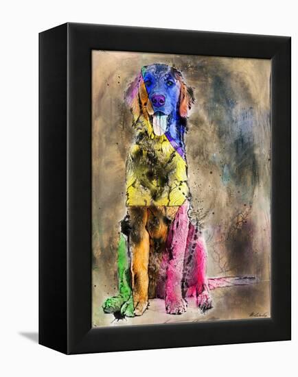 Happy No. 1-Marta Wiley-Framed Stretched Canvas