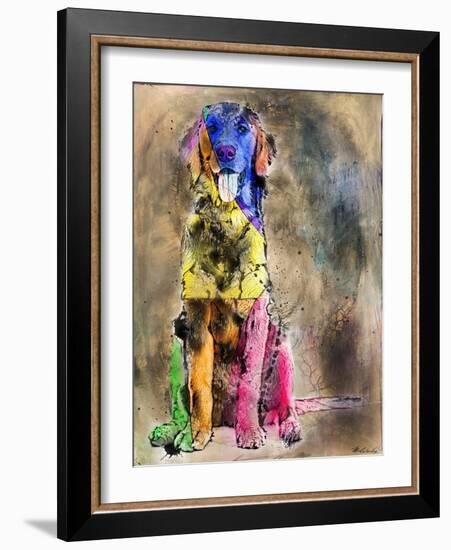 Happy No. 1-Marta Wiley-Framed Art Print