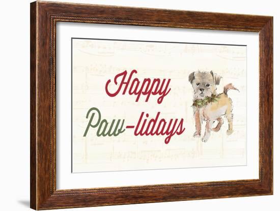 Happy Paw-lidays-Lanie Loreth-Framed Art Print