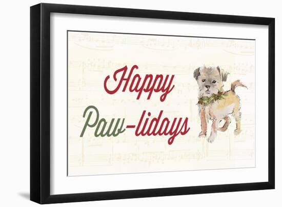 Happy Paw-lidays-Lanie Loreth-Framed Art Print