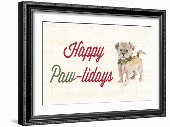 Happy Paw-lidays-Lanie Loreth-Framed Art Print