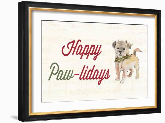 Happy Paw-lidays-Lanie Loreth-Framed Art Print