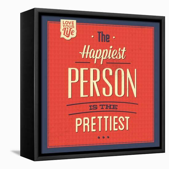 Happy Person-Lorand Okos-Framed Stretched Canvas