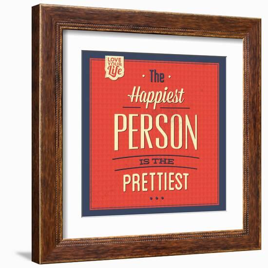 Happy Person-Lorand Okos-Framed Art Print