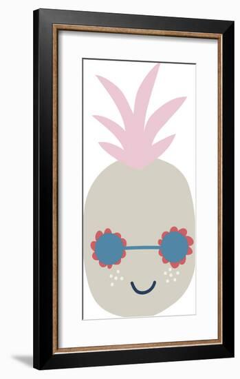 Happy Pineapple-Clara Wells-Framed Giclee Print