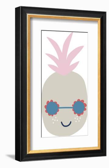 Happy Pineapple-Clara Wells-Framed Giclee Print