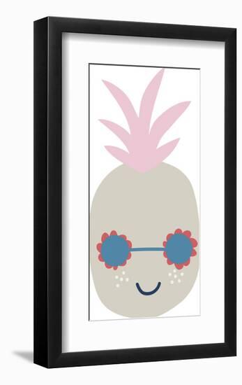 Happy Pineapple-Clara Wells-Framed Giclee Print