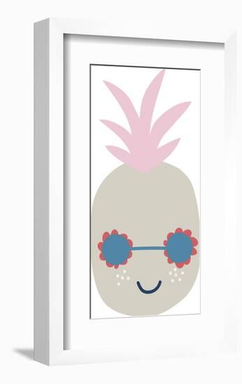 Happy Pineapple-Clara Wells-Framed Giclee Print