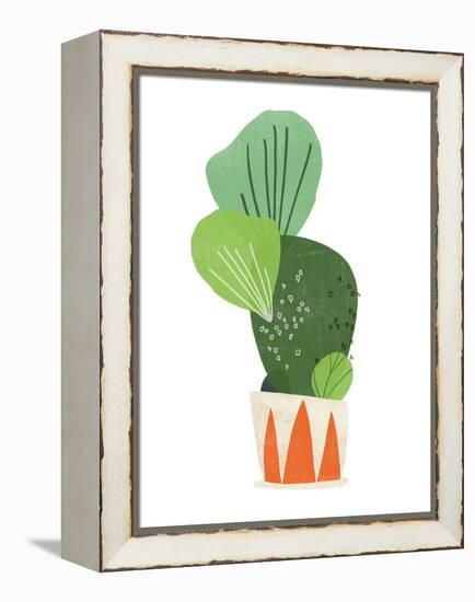 Happy Plants I-June Erica Vess-Framed Stretched Canvas