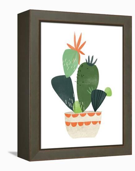 Happy Plants IV-June Erica Vess-Framed Stretched Canvas