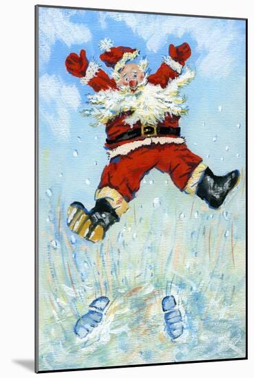 Happy Santa-David Cooke-Mounted Giclee Print