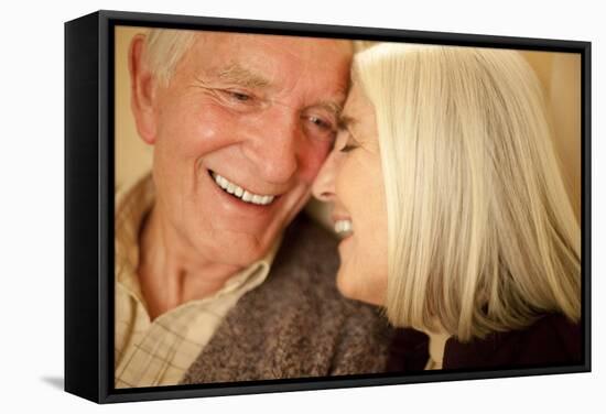 Happy Senior Couple-Science Photo Library-Framed Premier Image Canvas