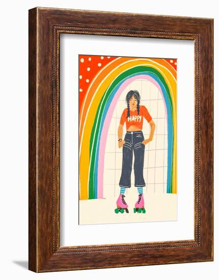 Happy Skater-Gigi Rosado-Framed Photographic Print