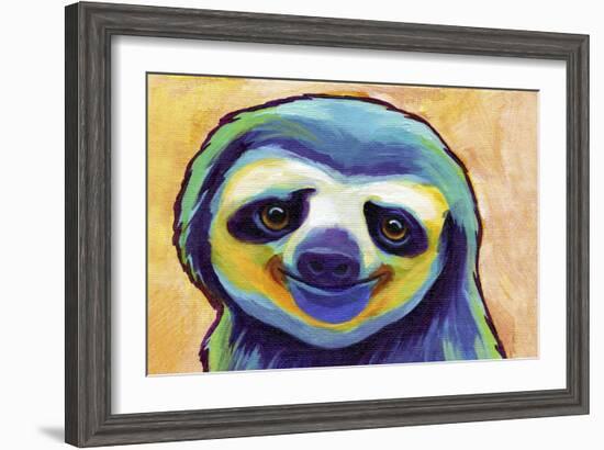 Happy Sloth-Corina St. Martin-Framed Giclee Print