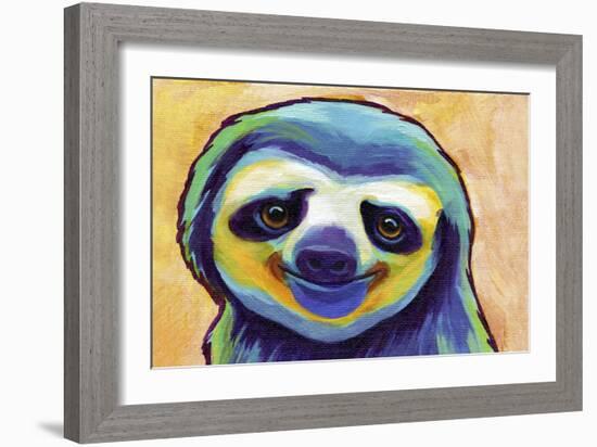 Happy Sloth-Corina St. Martin-Framed Giclee Print