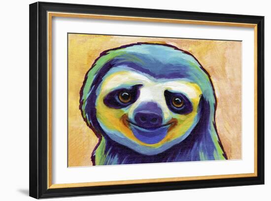 Happy Sloth-Corina St. Martin-Framed Giclee Print