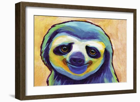 Happy Sloth-Corina St. Martin-Framed Premium Giclee Print